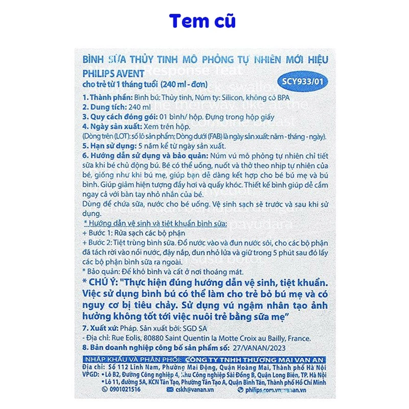 Bình sữa thủy tinh Philips Avent SCY930/01 cổ rộng 120 ml (0 - 1 tháng) 25